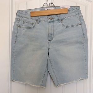 SONOMA BERMUDA SHORTS, NWT: light-washed denim, mid-rise, Size 10R
